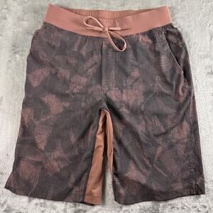 Lululemon T.H.E Short Linerless 11" Red Dust Obsidian Activewear Gym Workout S